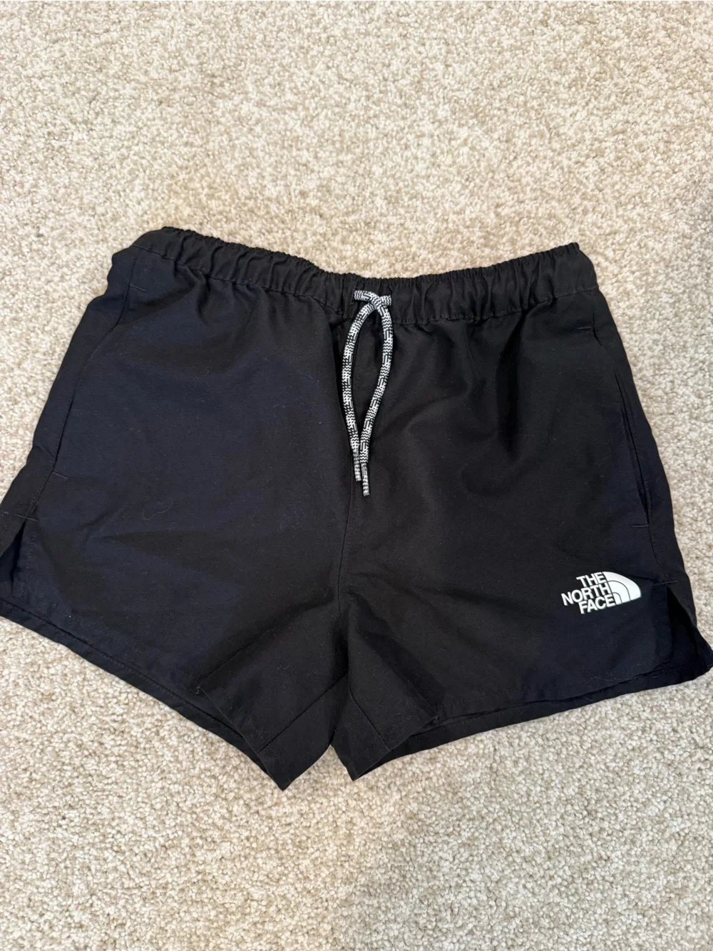 The North Face Mint Tank Swim Top and Black Shorts Set